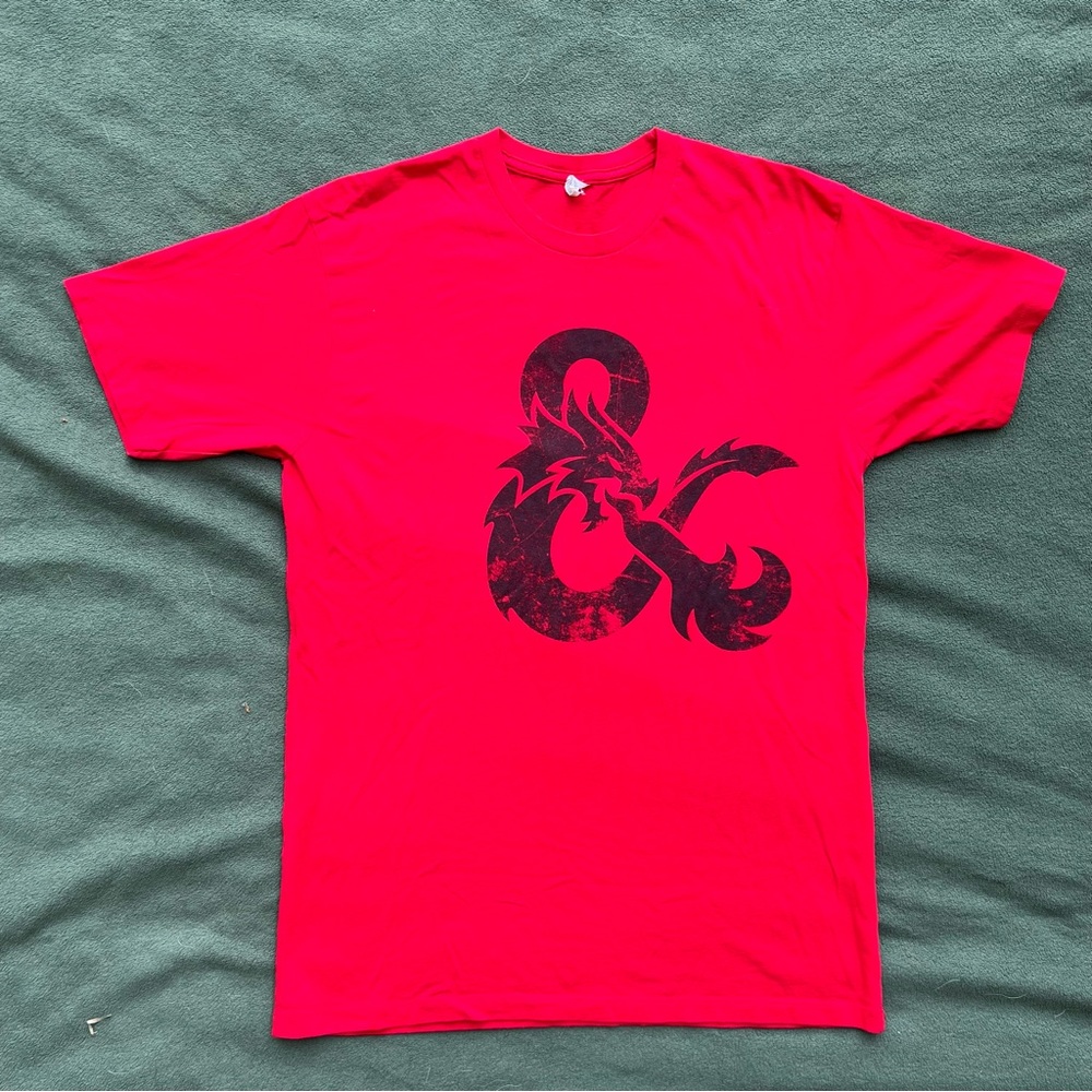 Red D&D Ampersand Tee